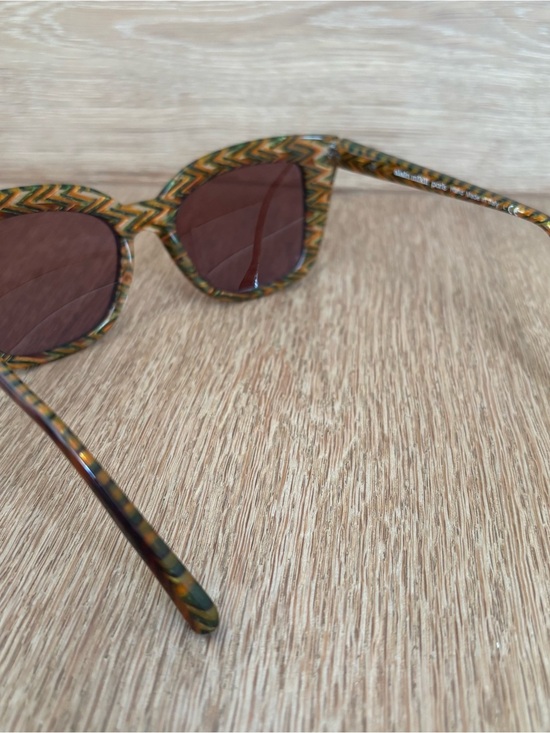 Alain Mikli A05026 Havana Zig Zag Green Brown Bifocal Reading Sunglasses +3 main image 5